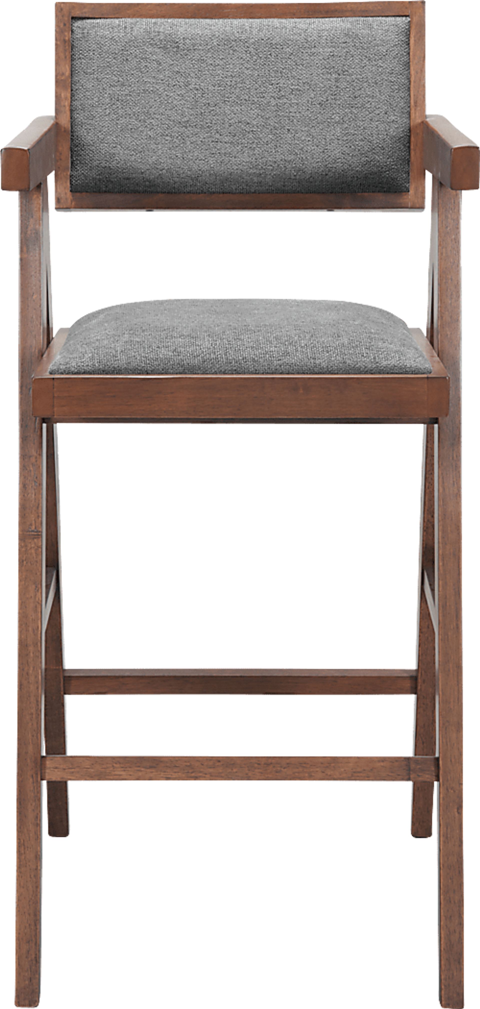 Uhadha Gray Bar Stool, Set of 2 - Image 6
