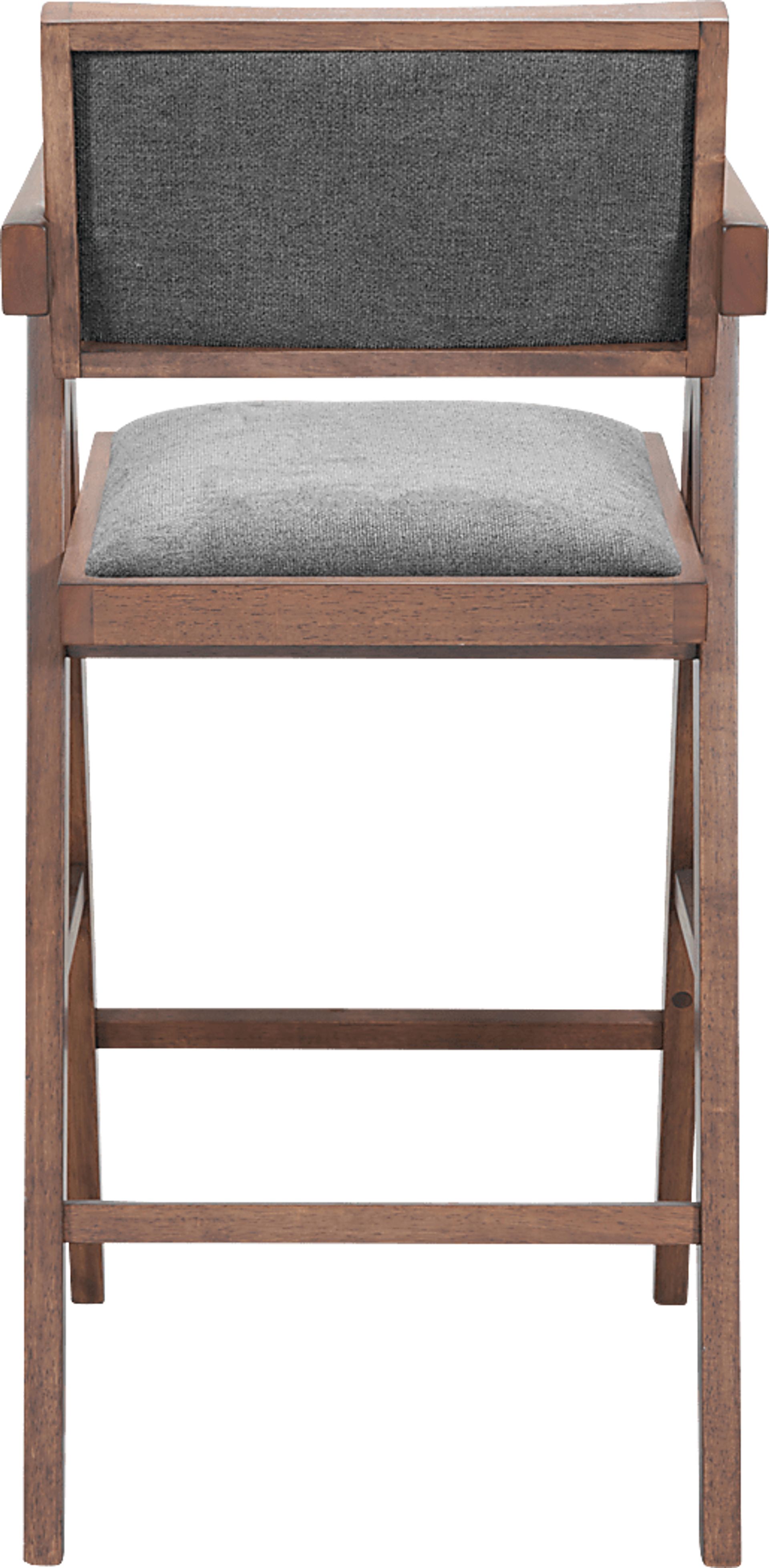 Uhadha Gray Bar Stool, Set of 2 - Image 7
