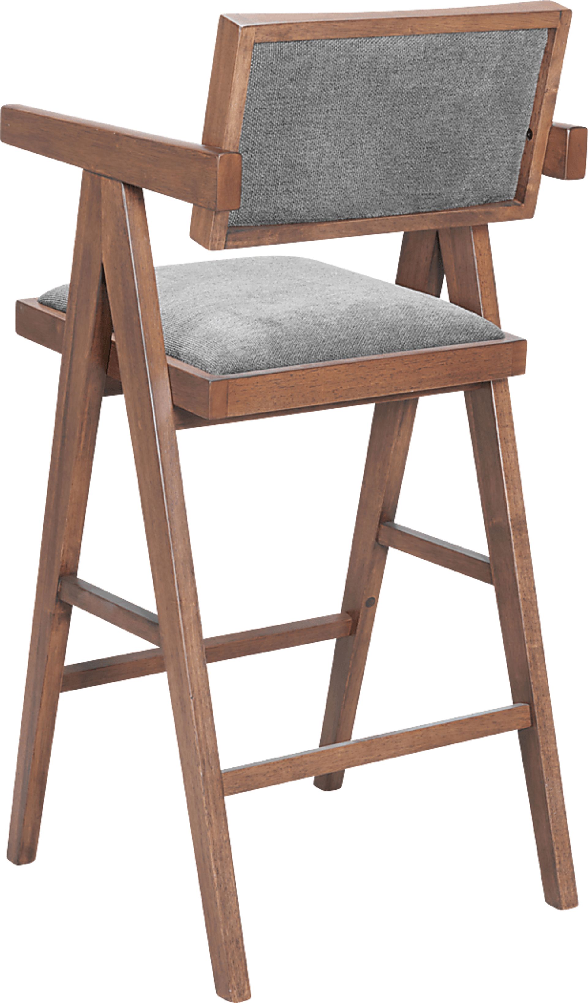 Uhadha Gray Bar Stool, Set of 2 - Image 8
