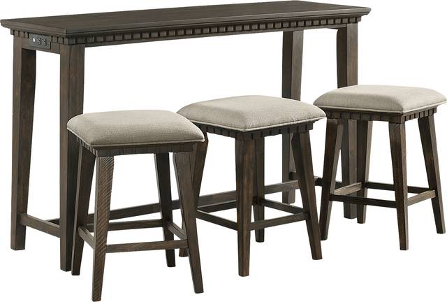 Ulili Brown 4 Pc Dining Table Set - Thumbnail - Image 1