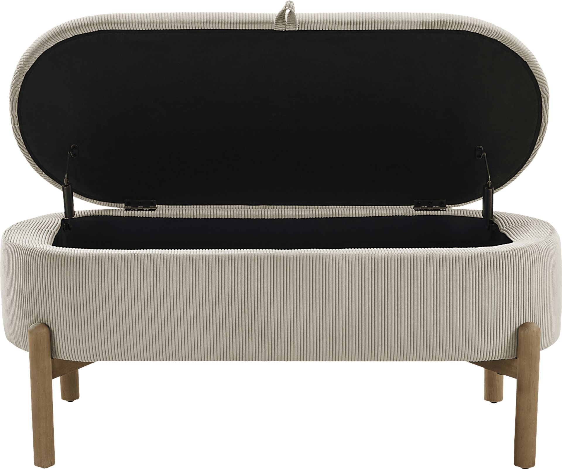 Ulivia Beige Storage Bench - Image 5