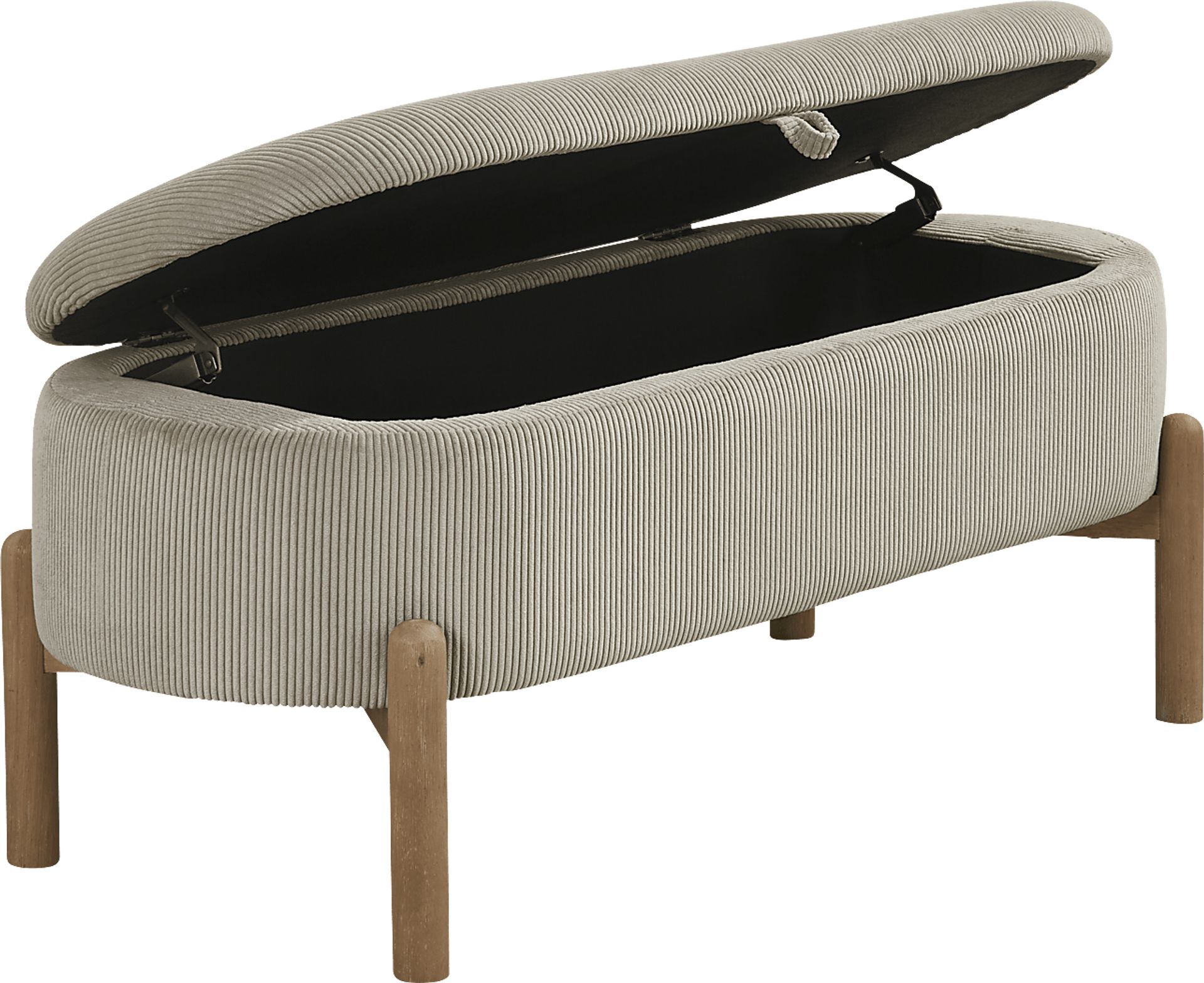 Ulivia Beige Storage Bench - Image 6