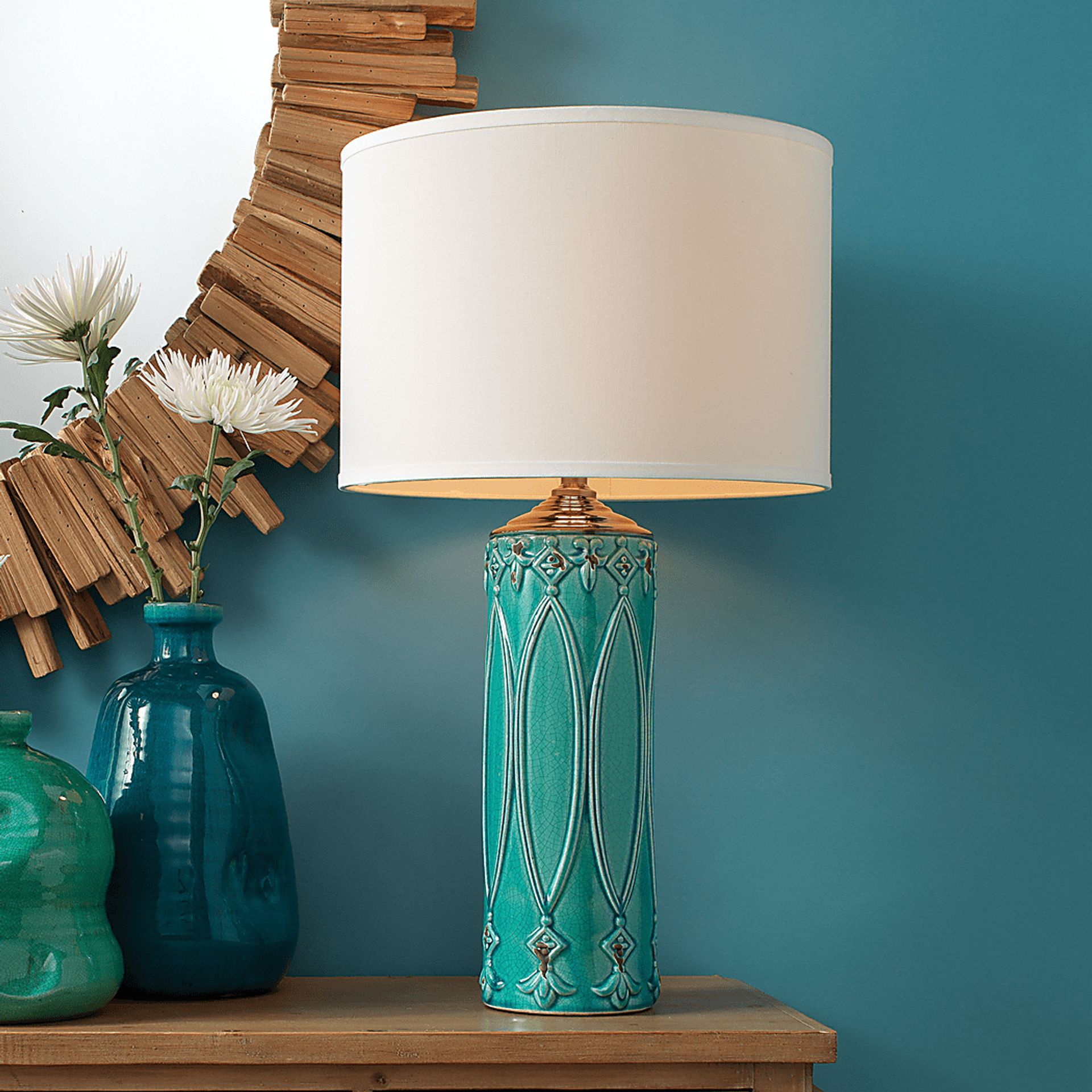 Ullman Way Turquoise Lamp - Image 2