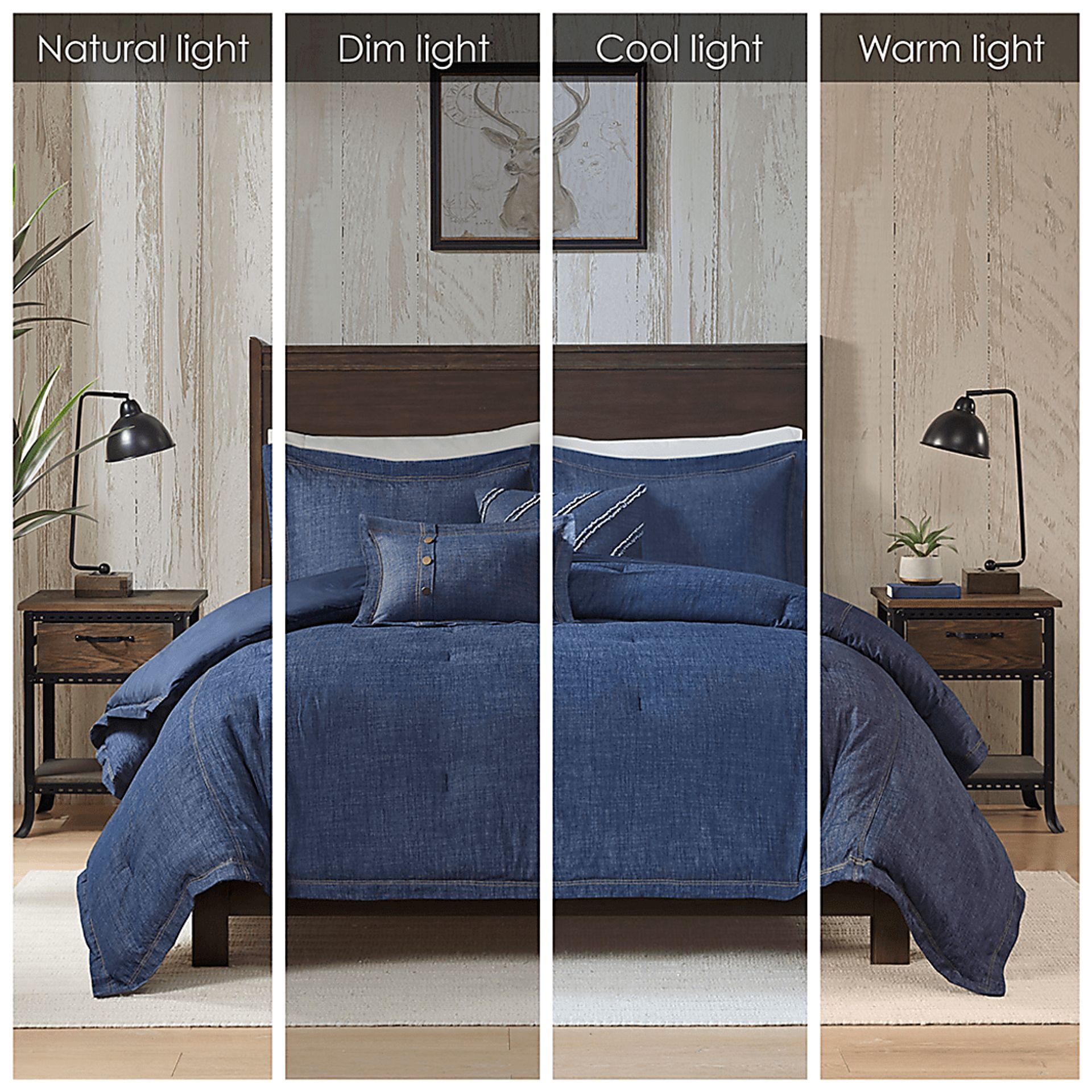 Ulloa Blue 5 Pc Full Comforter Set - Image 10
