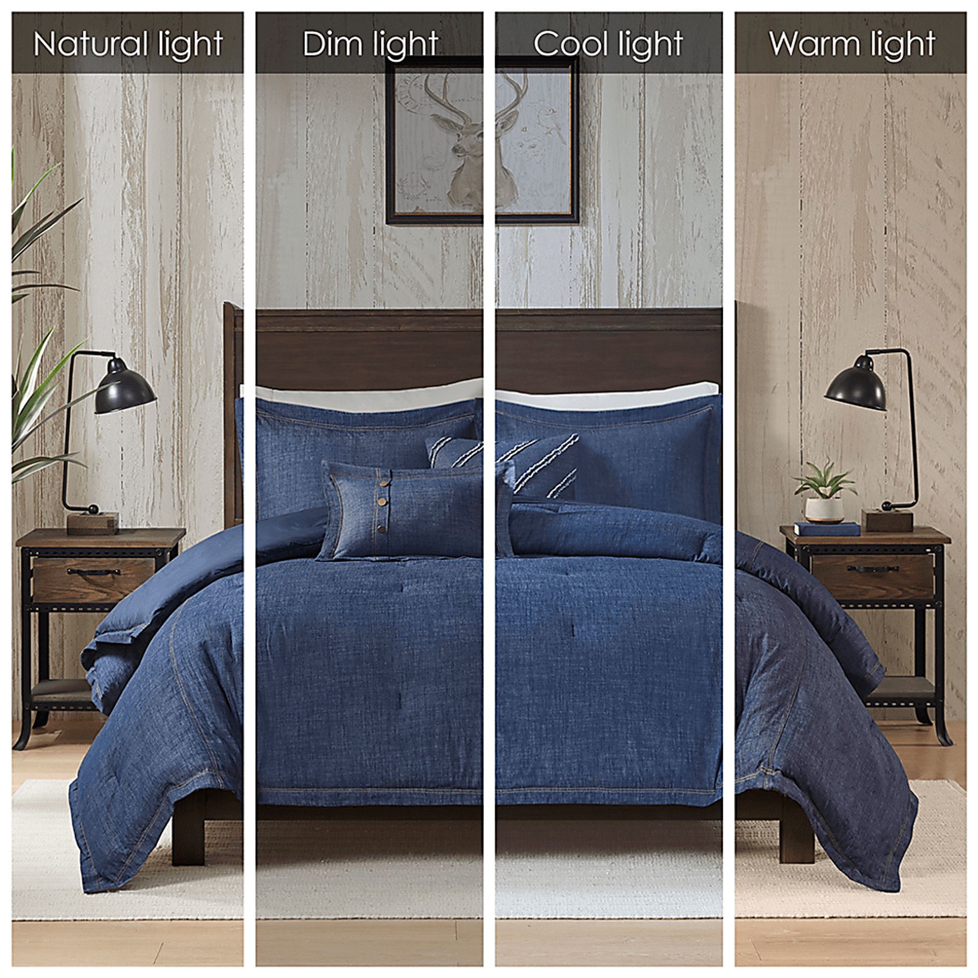 Ulloa Blue 5 Pc King/California King Comforter Set - Image 10