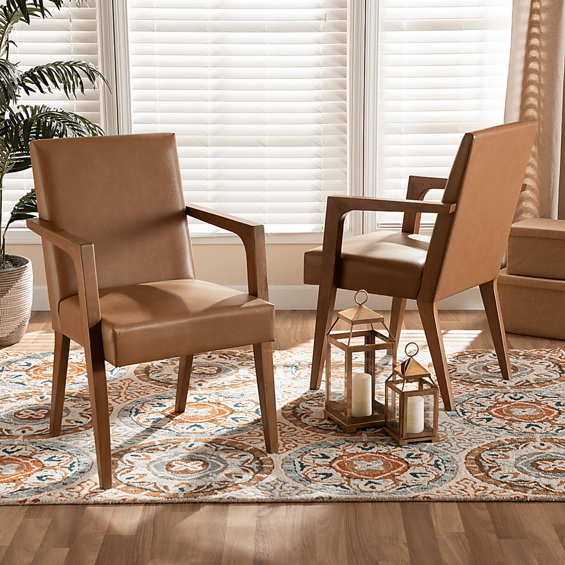 Ulloa Brown Accent Chair, Set of 2 - Image 6