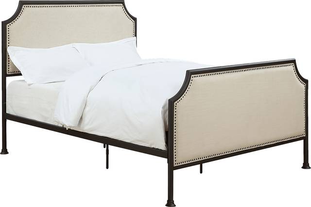 Uma Cream Queen Panel Bed - Thumbnail - Image 2