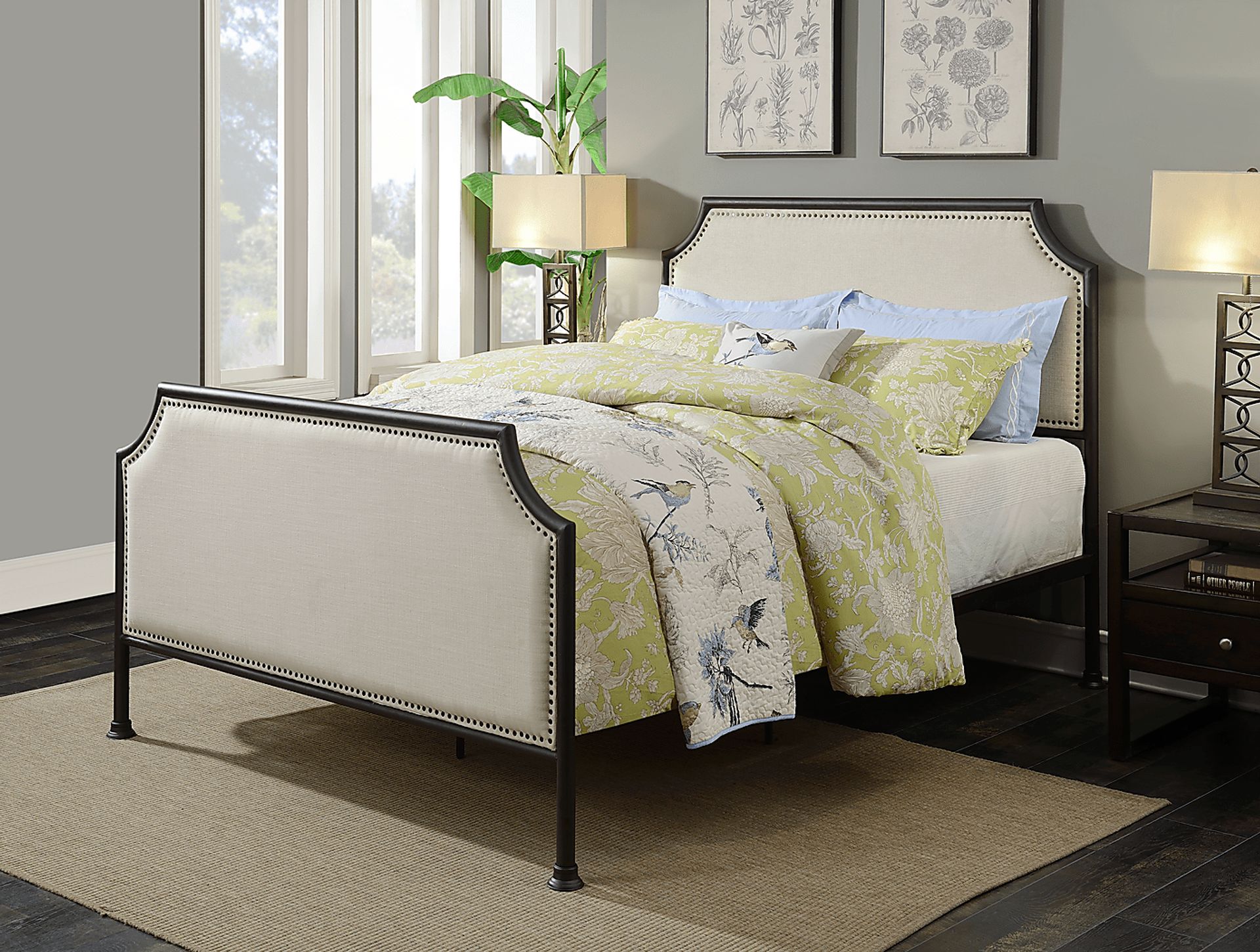 Uma Cream Queen Panel Bed - Image 7