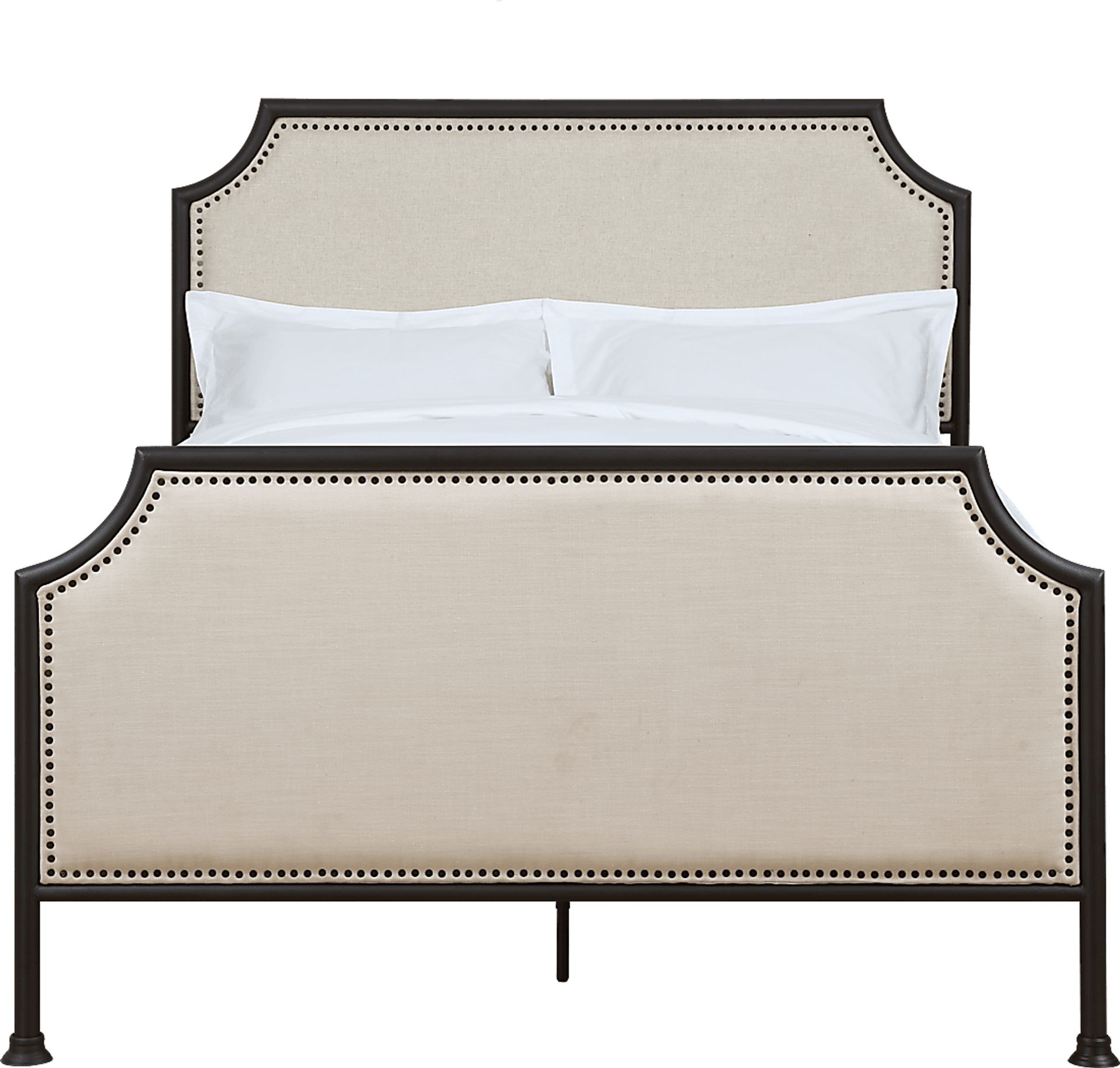 Uma Cream Queen Panel Bed - Image 1