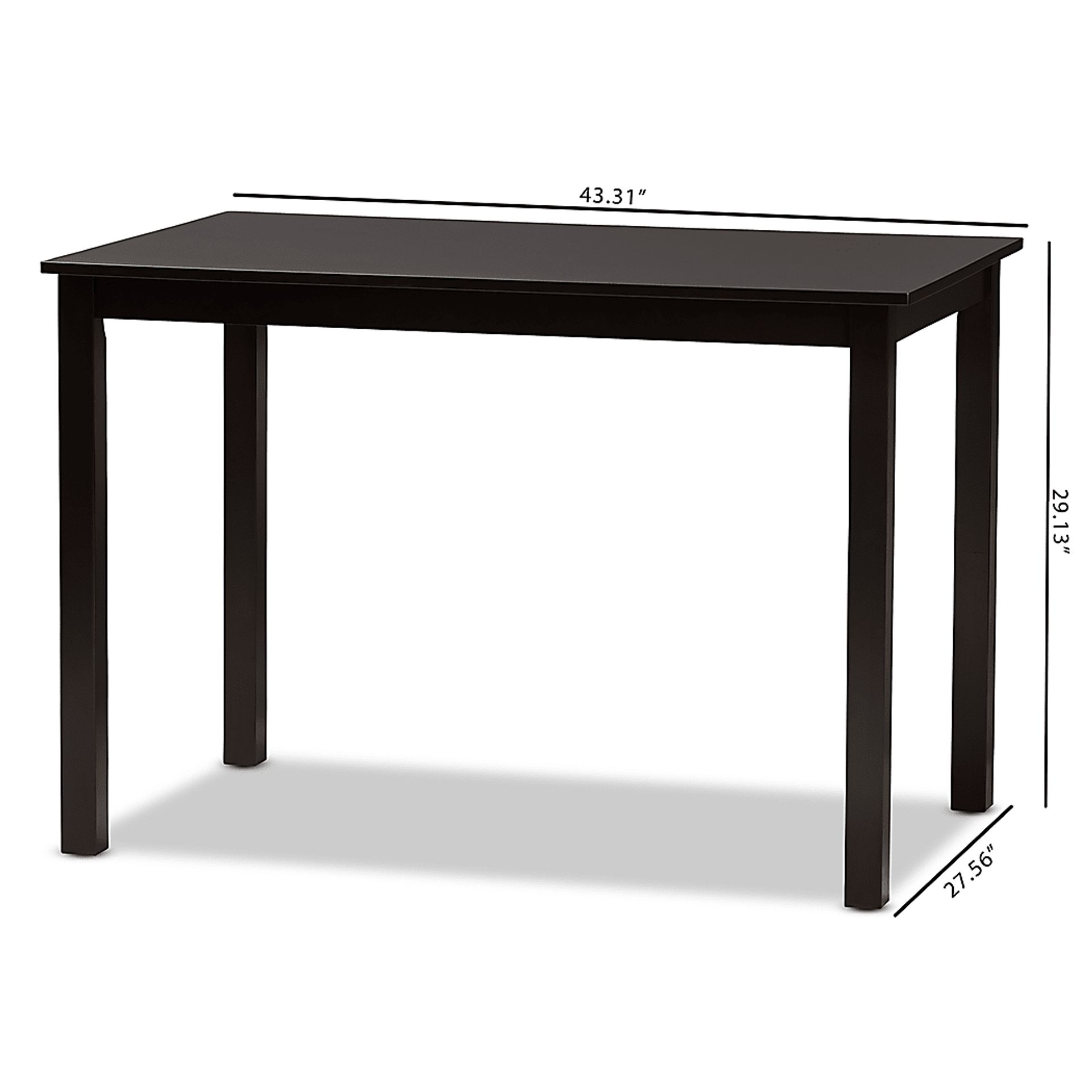 Umbagog Dark Brown Dining Table - Image 7
