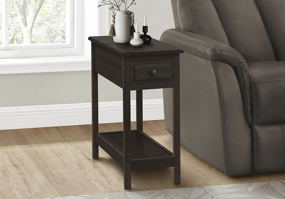 Umberland Walnut Dark Wood Accent Table | Rooms to Go
