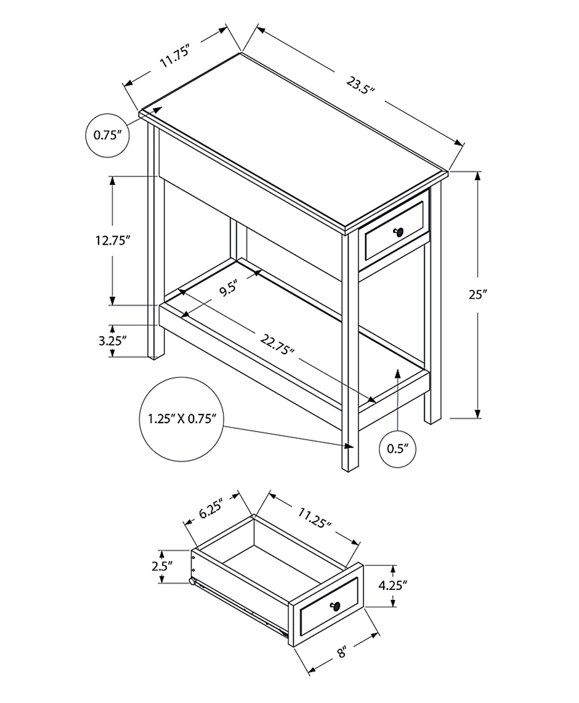 Umberland Walnut Accent Table - Image 4