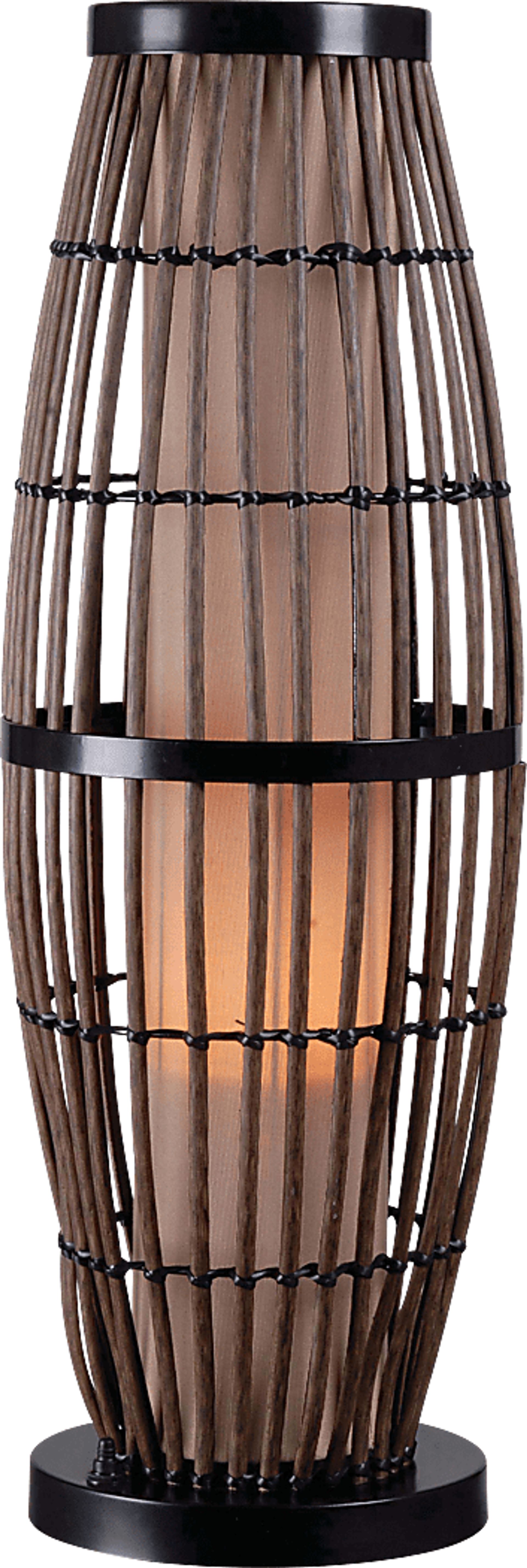 Unaka Brown Outdoor Table Lamp - Image 1