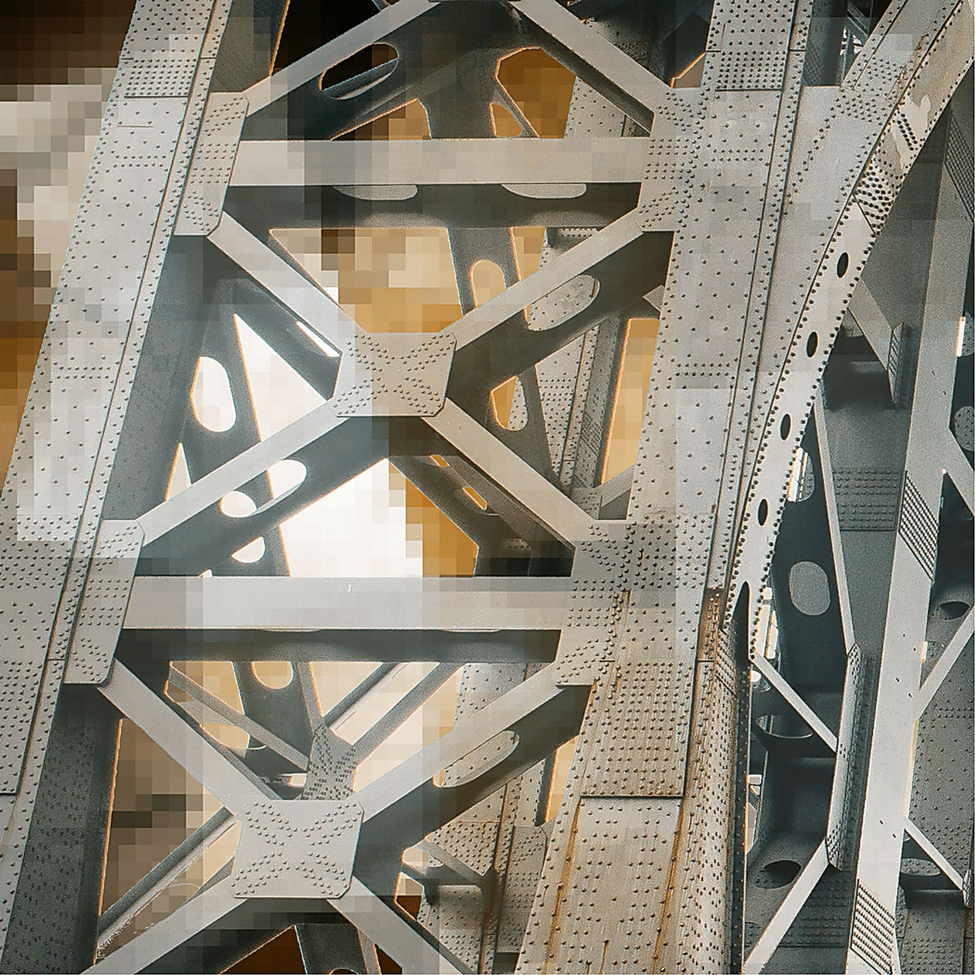 Under the Bridge II Brown Artwork - Image 1