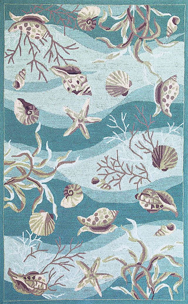 Under the Sea Adventures Blue 5' x 7'6 Rug - Thumbnail - Image 1