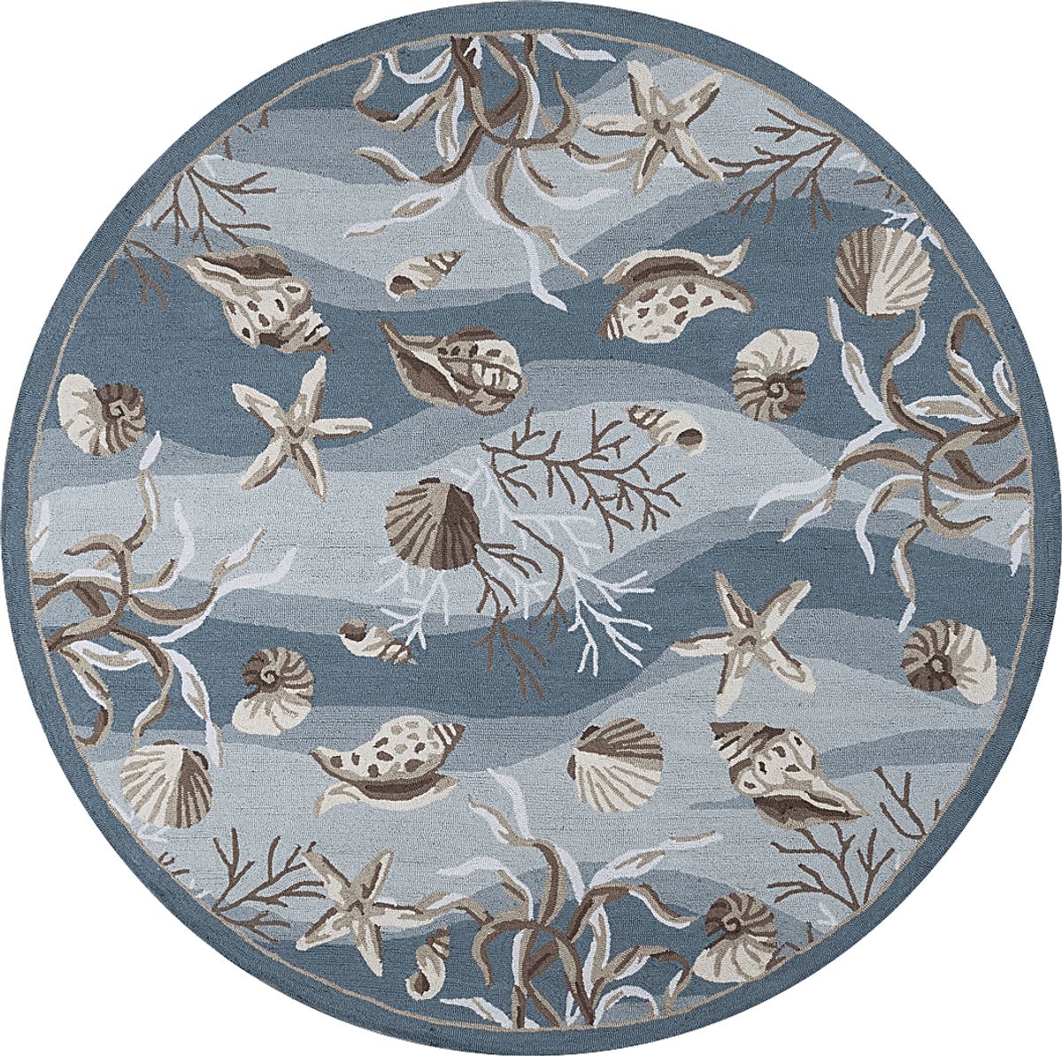 Under The Sea Adventures Seafoam Green Polyester Fabric Rug | Rooms to Go