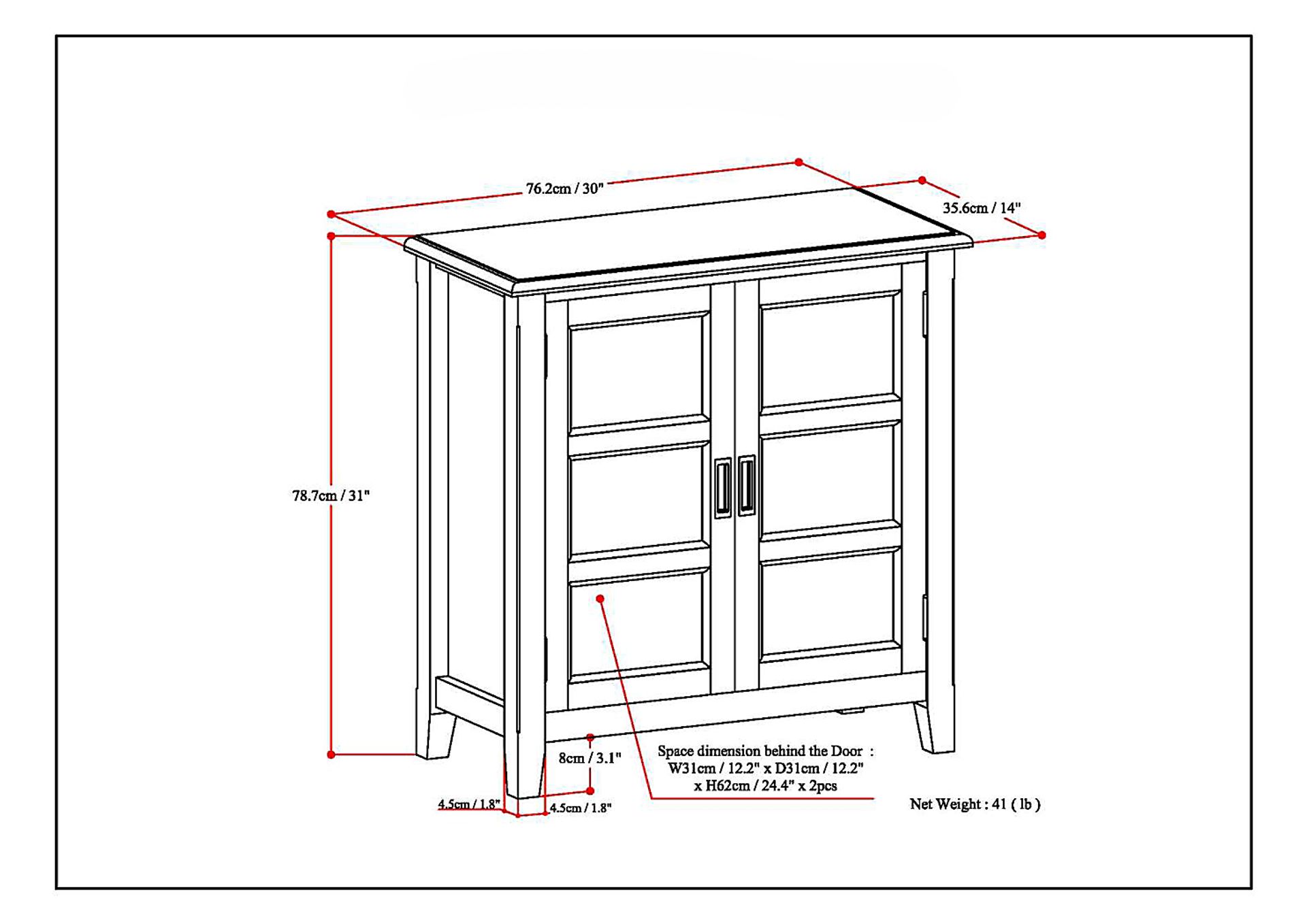 Underwood Brown Storage Cabinet - Image 9