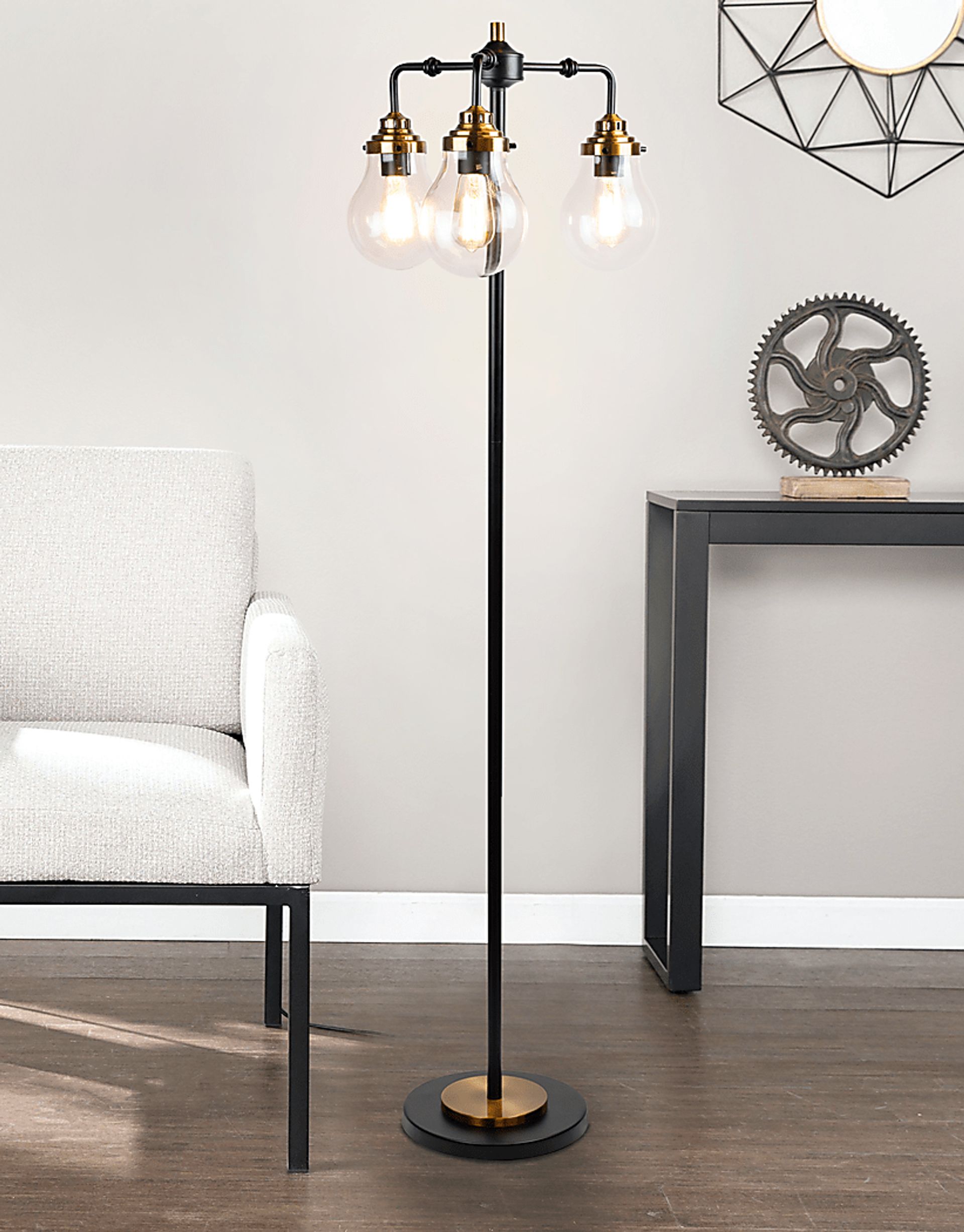 Unger Cove Black Floor Lamp - Image 4