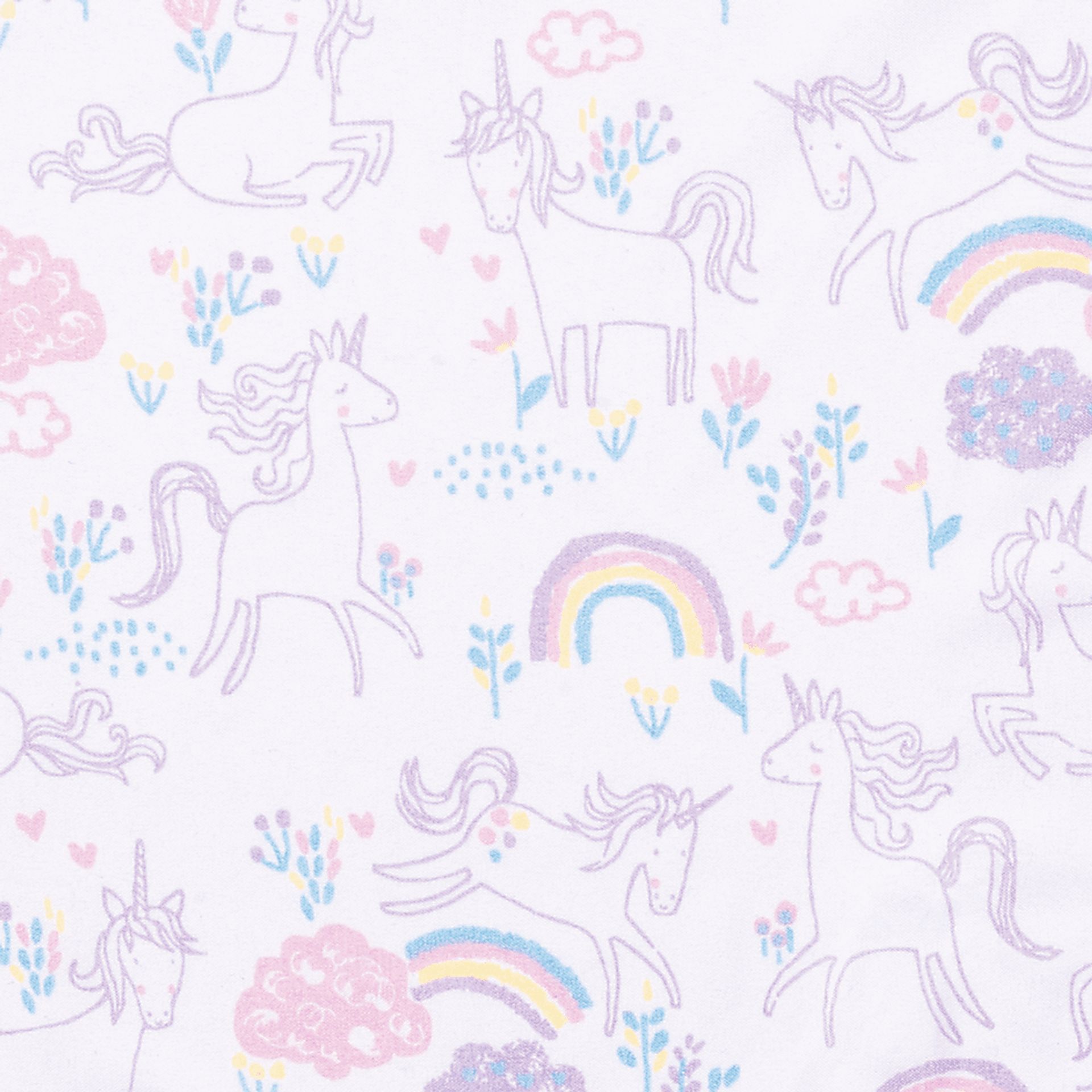 Unicorn Land White 4 Pc Baby Bedding Set - Image 11