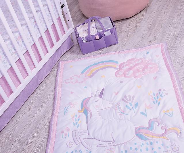 Unicorn Land White 4 Pc Baby Bedding Set - Thumbnail - Image 15