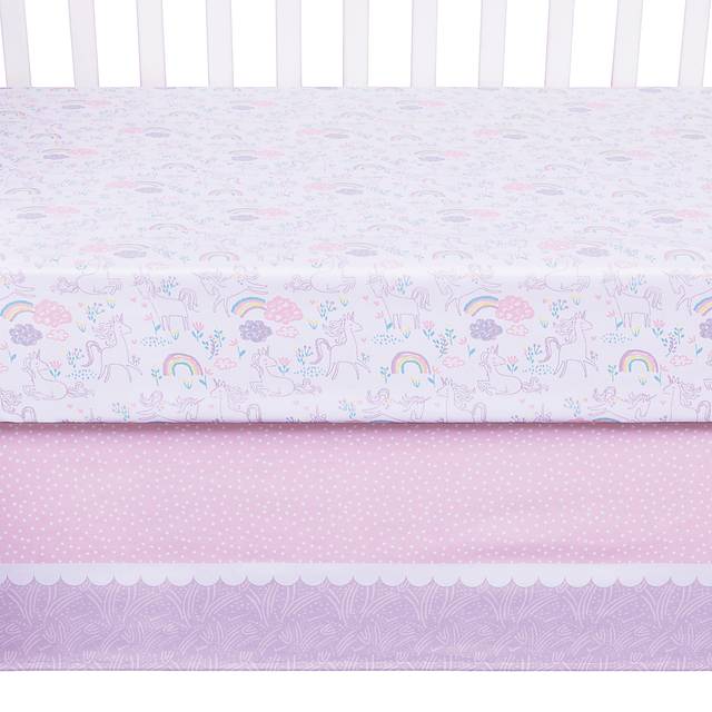 Unicorn Land White 4 Pc Baby Bedding Set - Thumbnail - Image 10