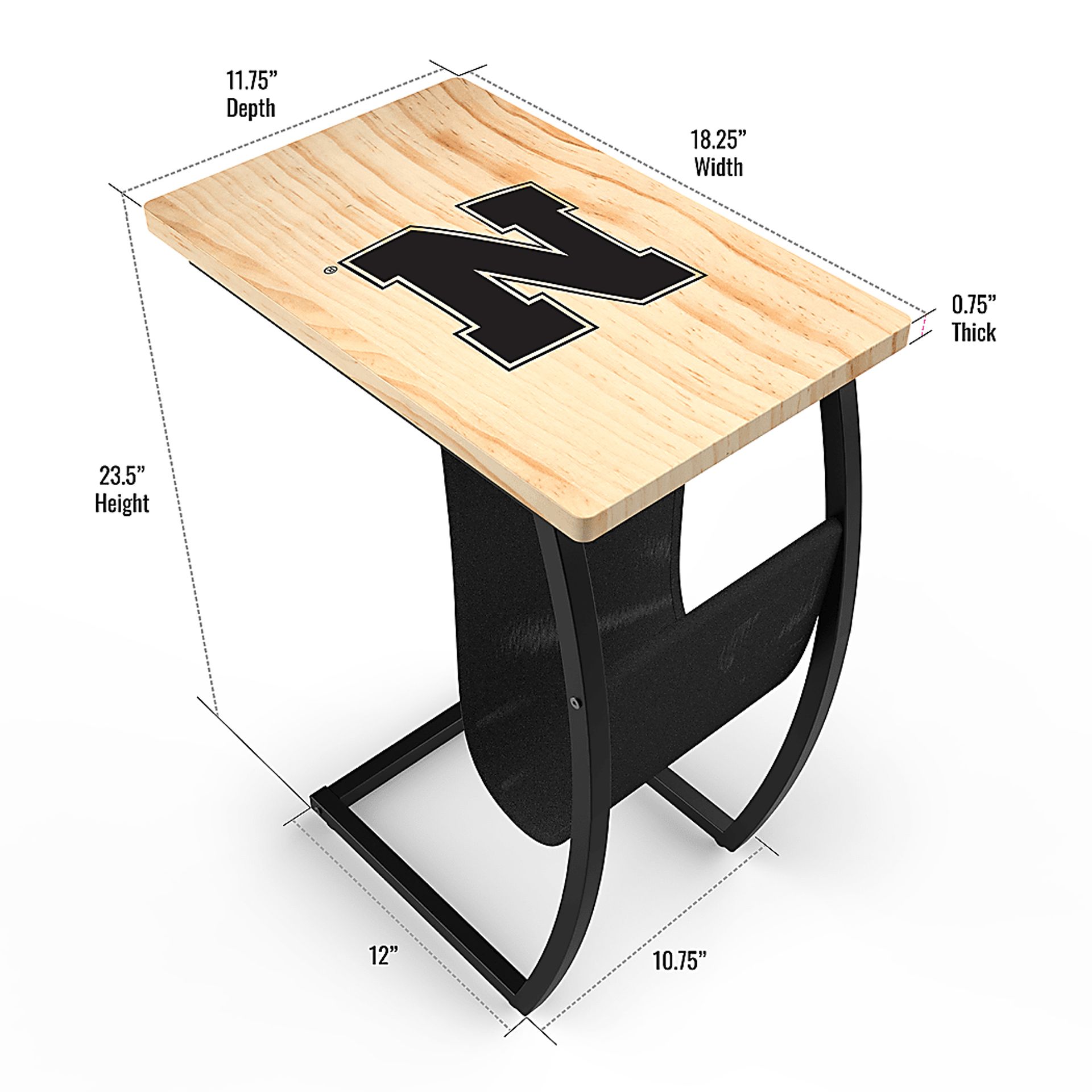 University of Nebraska Side Table - Image 5