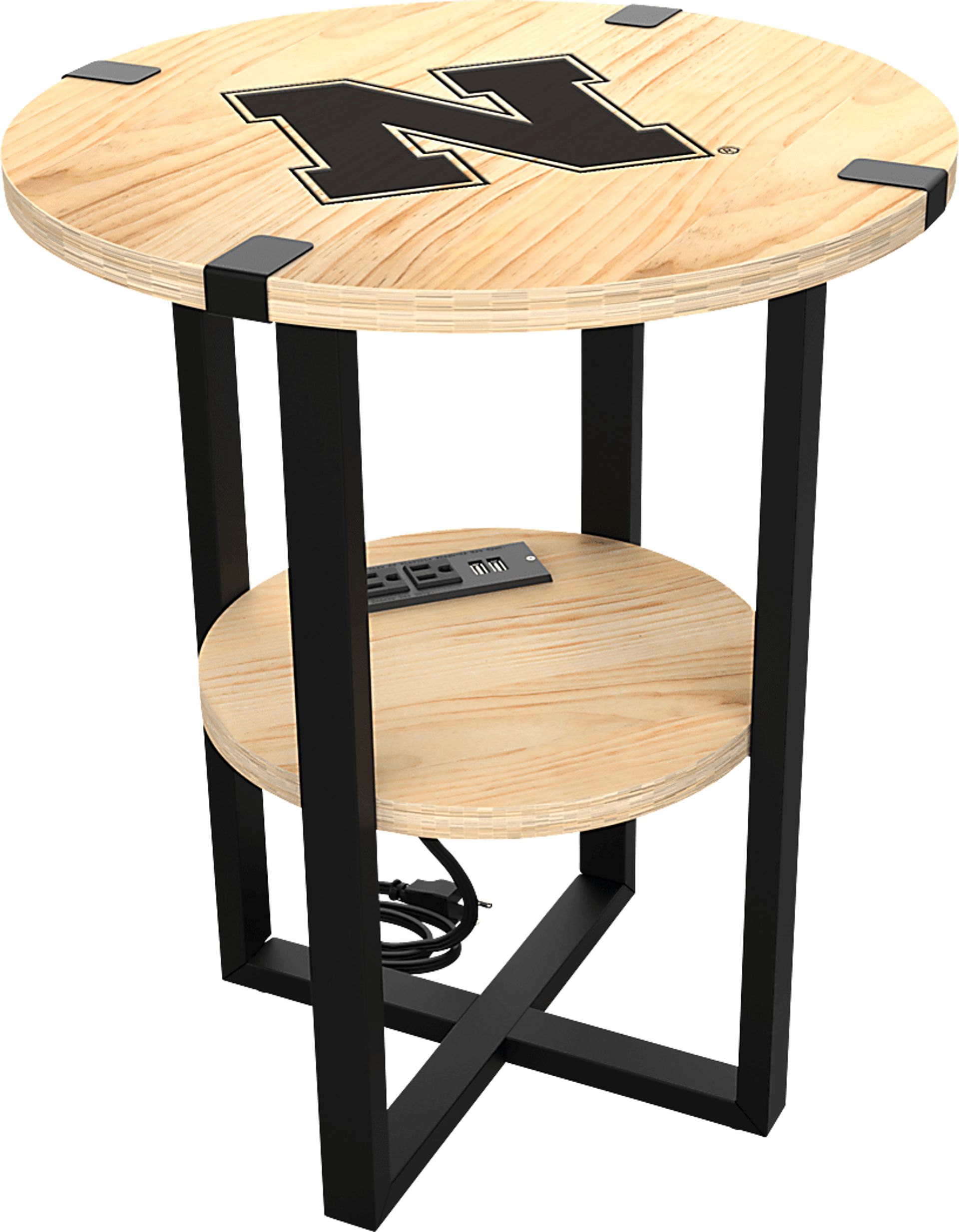 University of Nebraska Side Table - Image 1