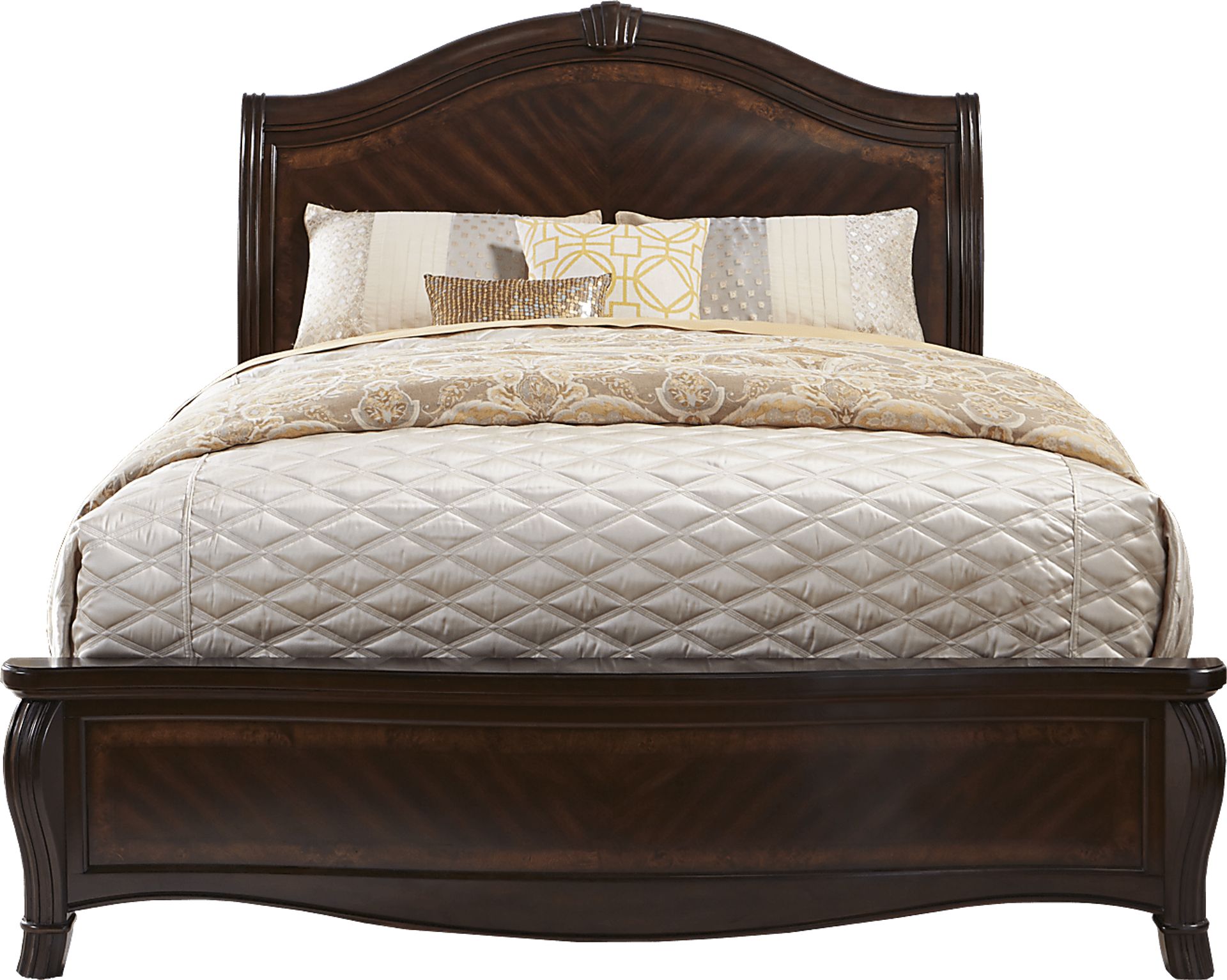 Upper Darby Brown 3 Pc Queen Sleigh Bed - Image 1