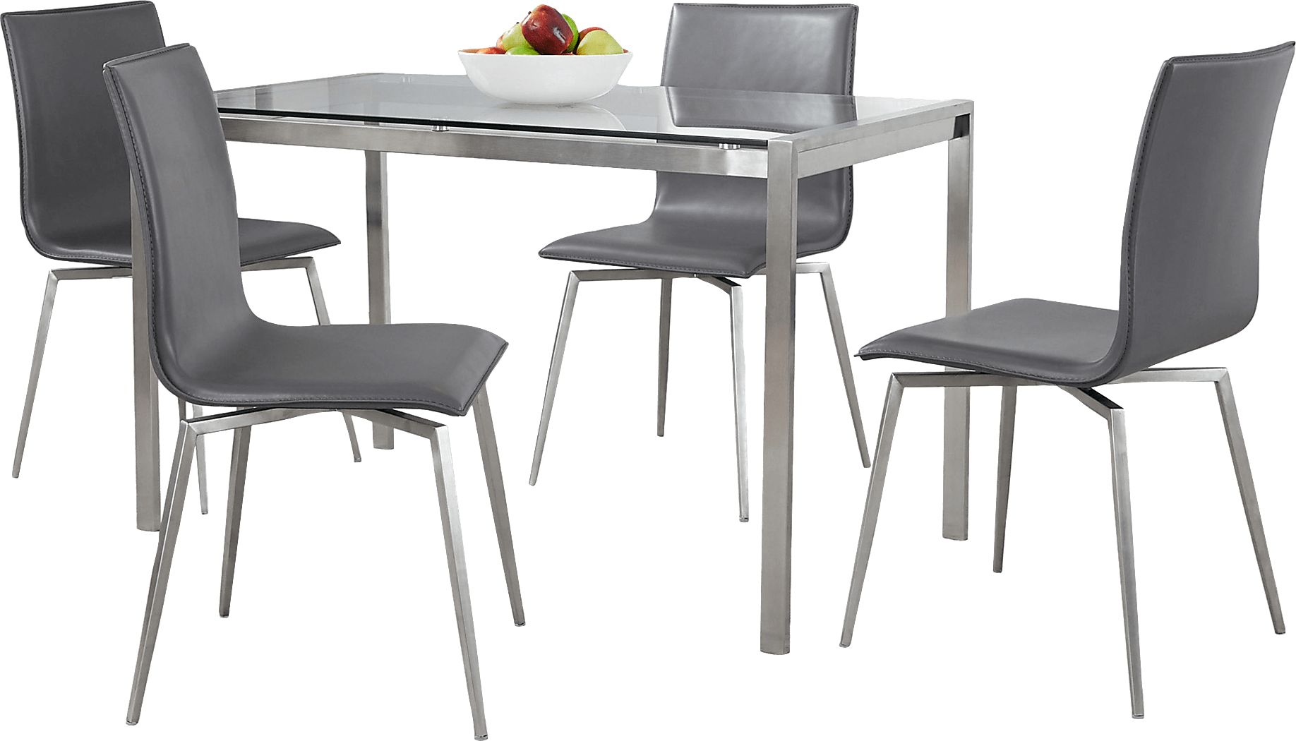 Upsall I Gray 5pc Dining Set