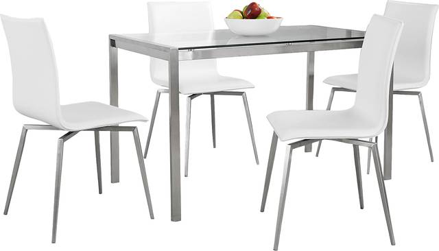 Upsall I White 5pc Dining Set - Thumbnail - Image 3