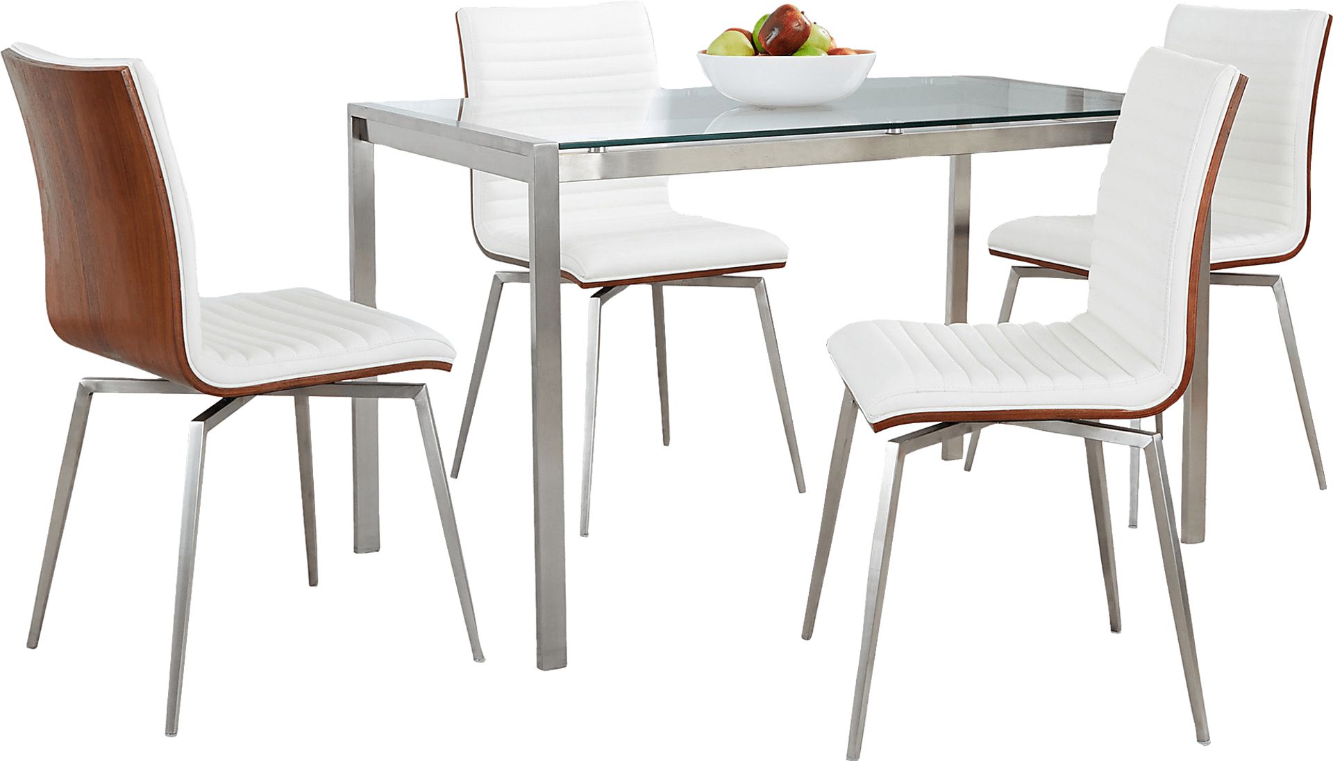 Upsall II White 5pc Dining Set - Image 3