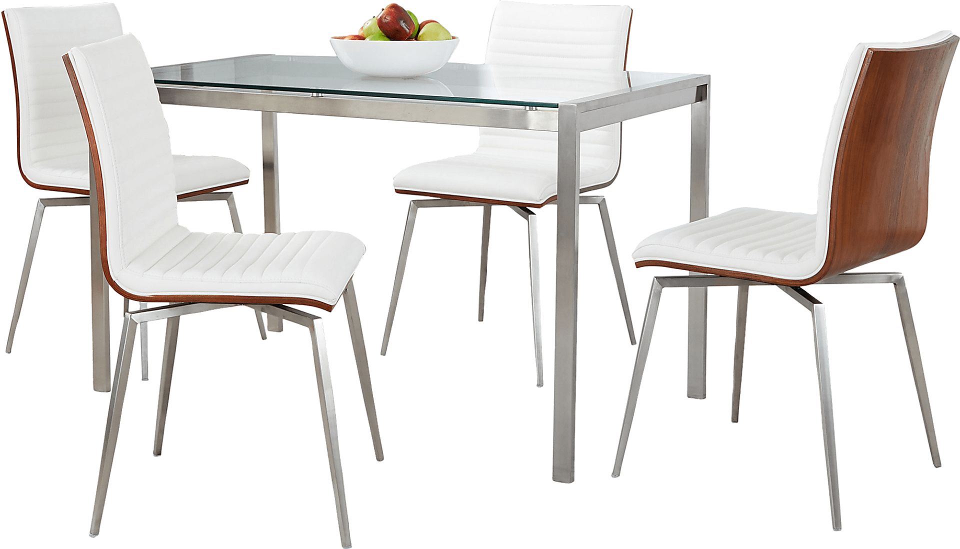 Upsall II White 5pc Dining Set - Image 1