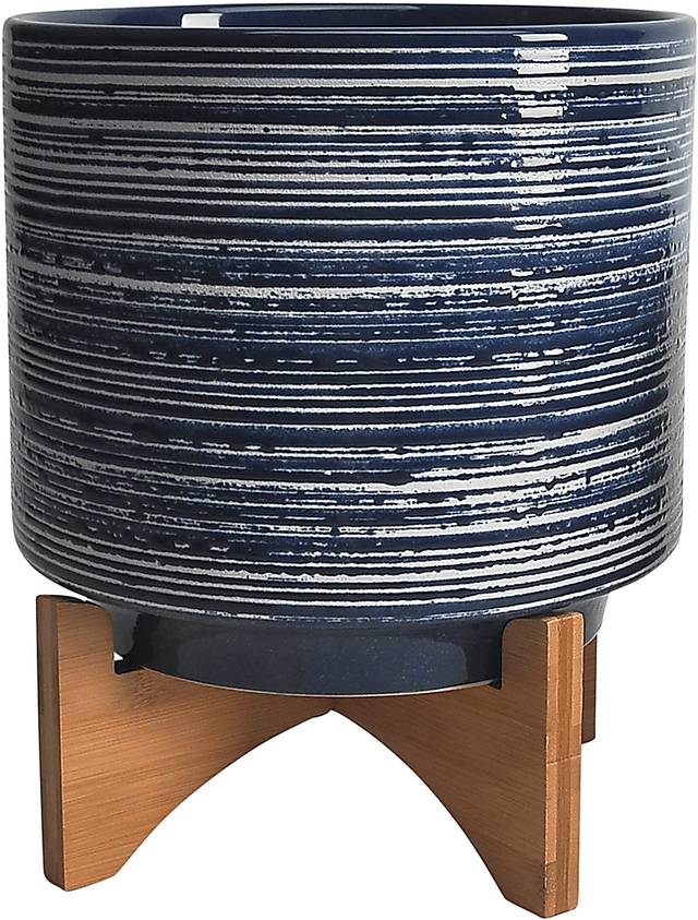 Upson Blue Planter, Set of 2 - Thumbnail - Image 2