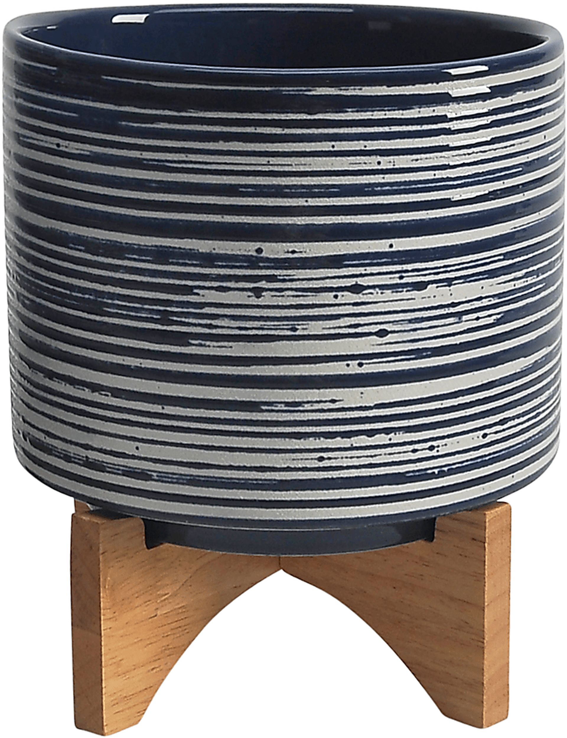 Upson Blue Planter, Set of 2 - Image 3