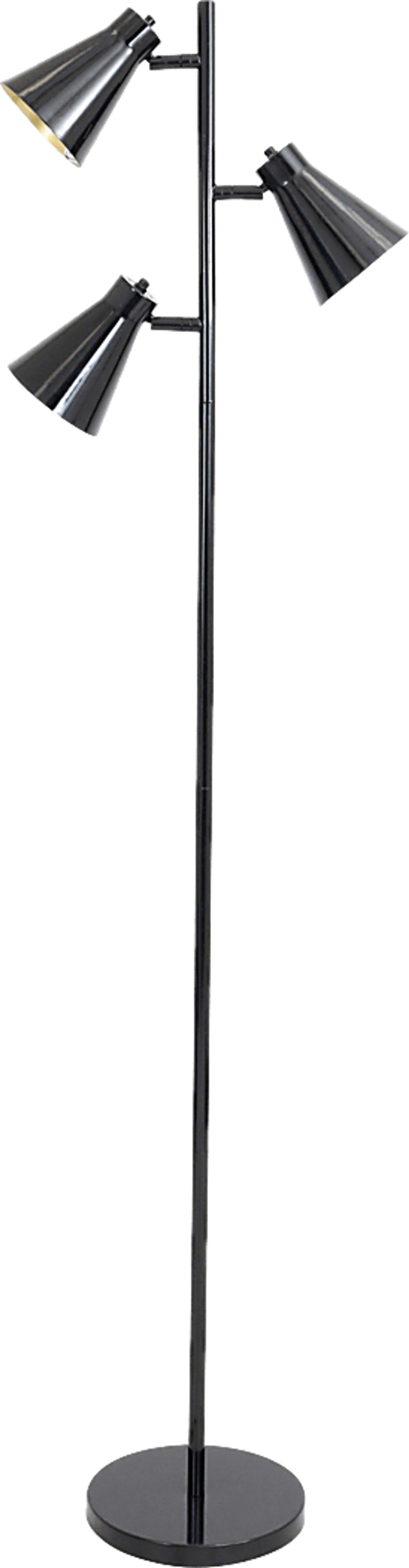 Upton Circle Black Floor Lamp - Image 4