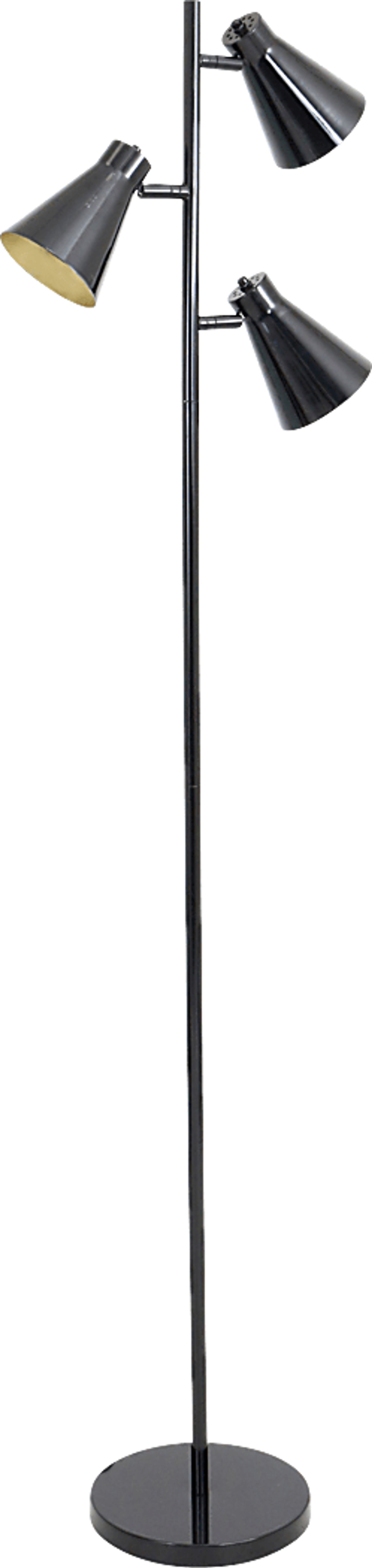 Upton Circle Black Floor Lamp - Image 1
