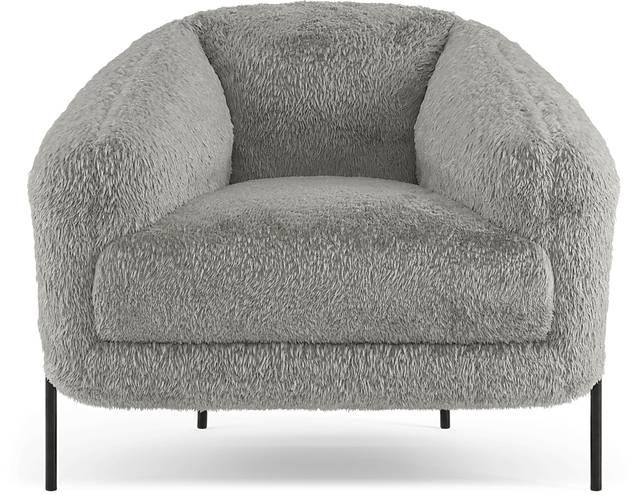 Uptown Gray Accent Chair - Thumbnail - Image 2