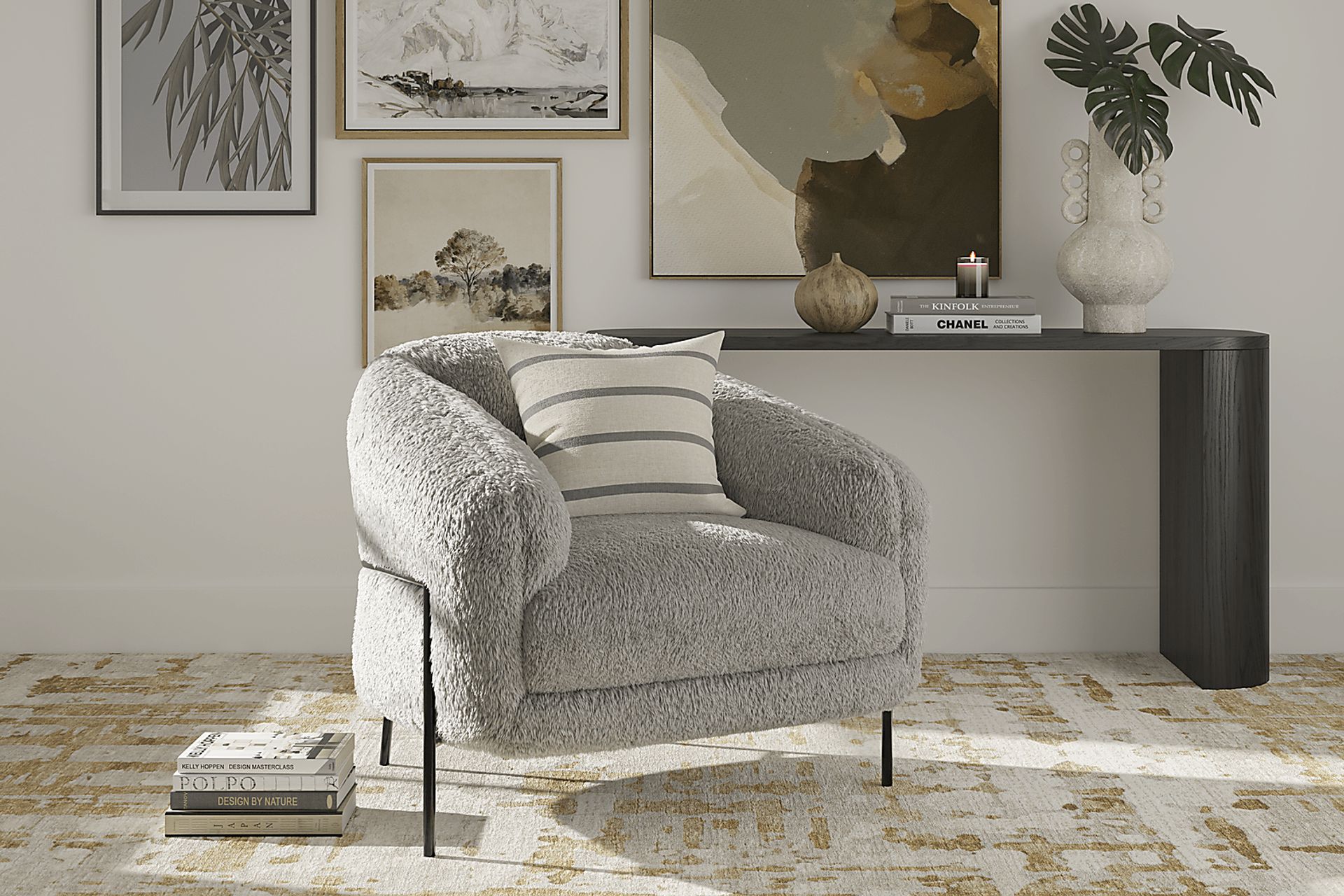 Uptown Gray Accent Chair - Image 3