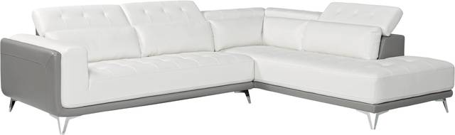 Uptown Loft White 2 Pc Sectional - Thumbnail - Image 3