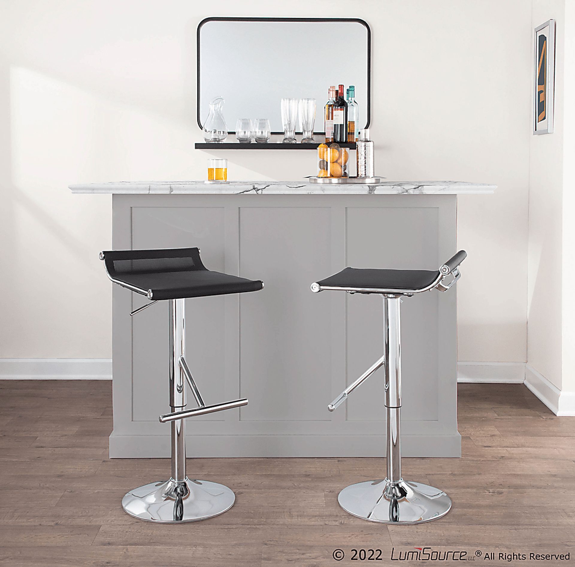 Upvalley Black Barstool - Image 7