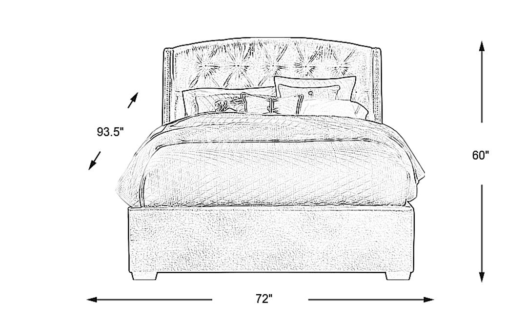 Urban Plains Brown 3 Pc Queen Upholstered Bed