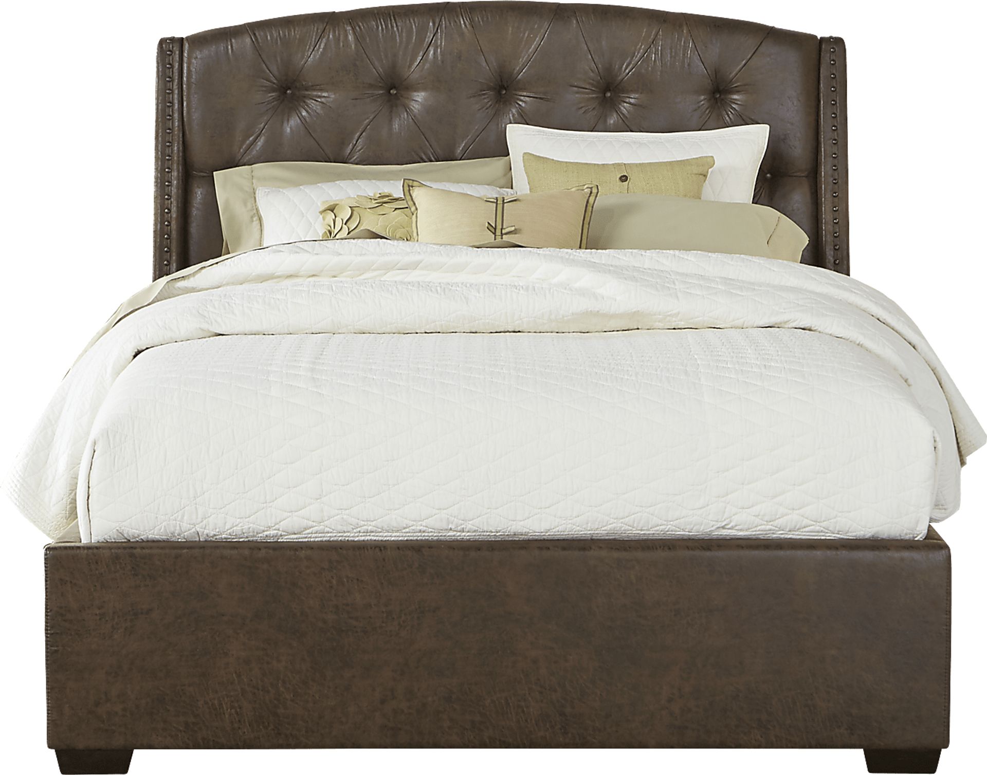 Urban Plains Mahogany 5 Pc Queen Upholstered Bedroom - Image 2