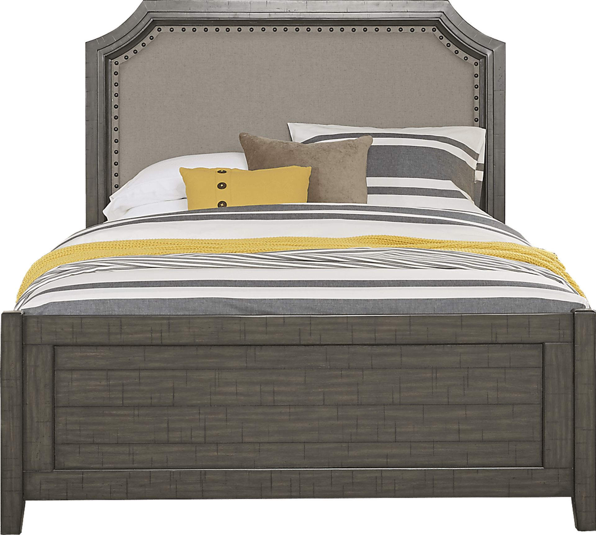 Urban Plains Gray 3 Pc King Reversible Panel Bed - Image 2