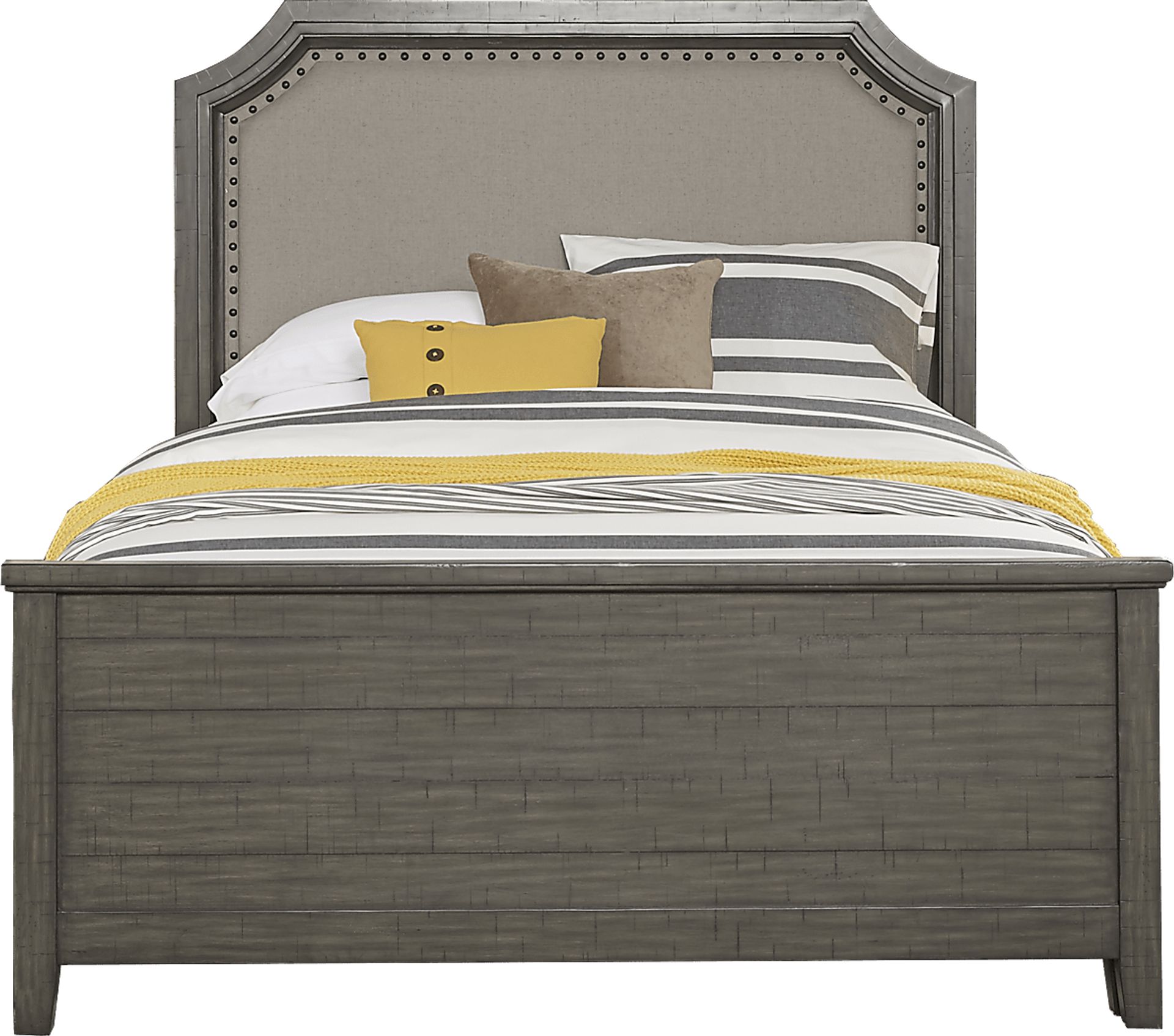 Urban Plains Gray 3 Pc Queen Reversible Bed - Image 1
