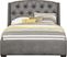 Urban Plains Gray 3 Pc Queen Upholstered Bed