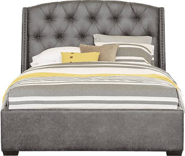 Urban Plains Gray 5 Pc King Upholstered Bedroom - Thumbnail - Image 3
