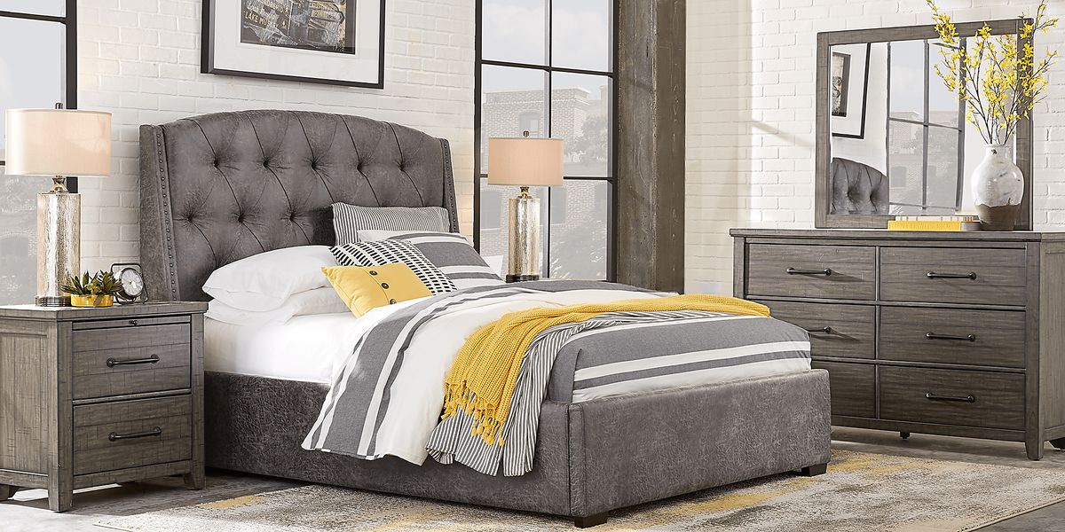 Urban Plains 5 Pc Gray King Bedroom Set - Rooms To Go