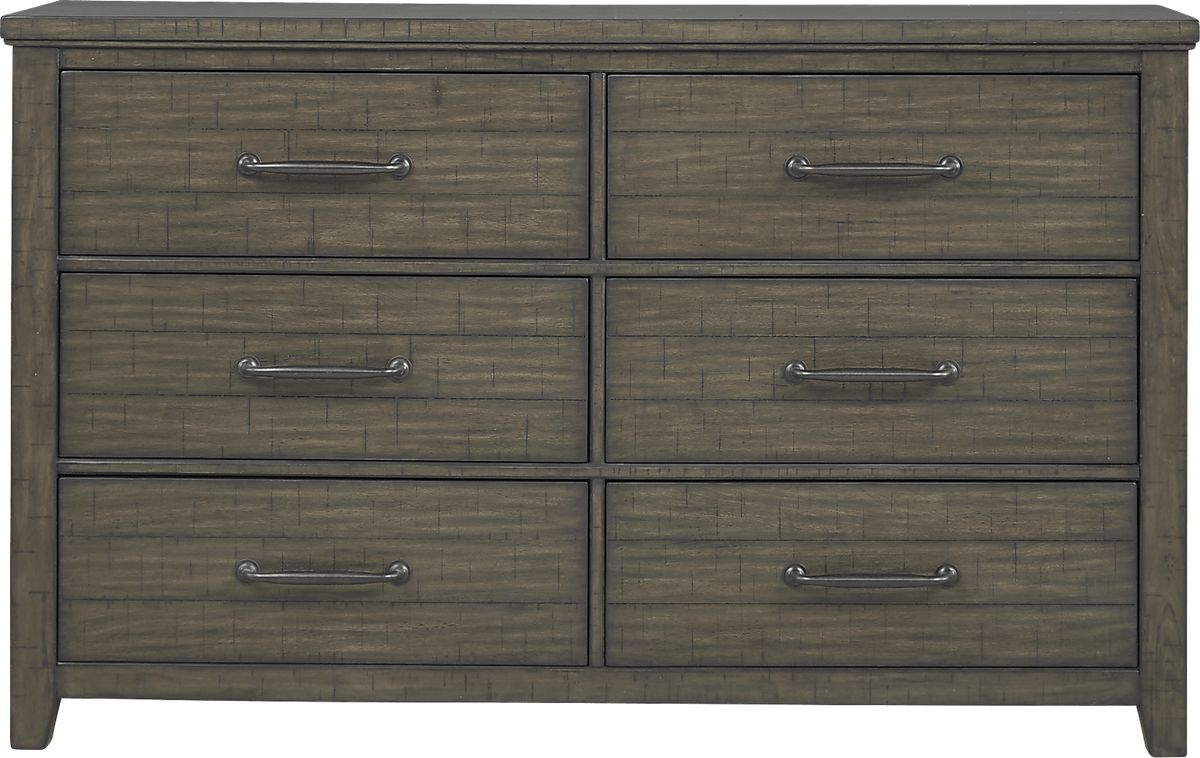 Urban Plains 7 Pc Gray King Bedroom Set With Dresser, Mirror, 3 Pc King