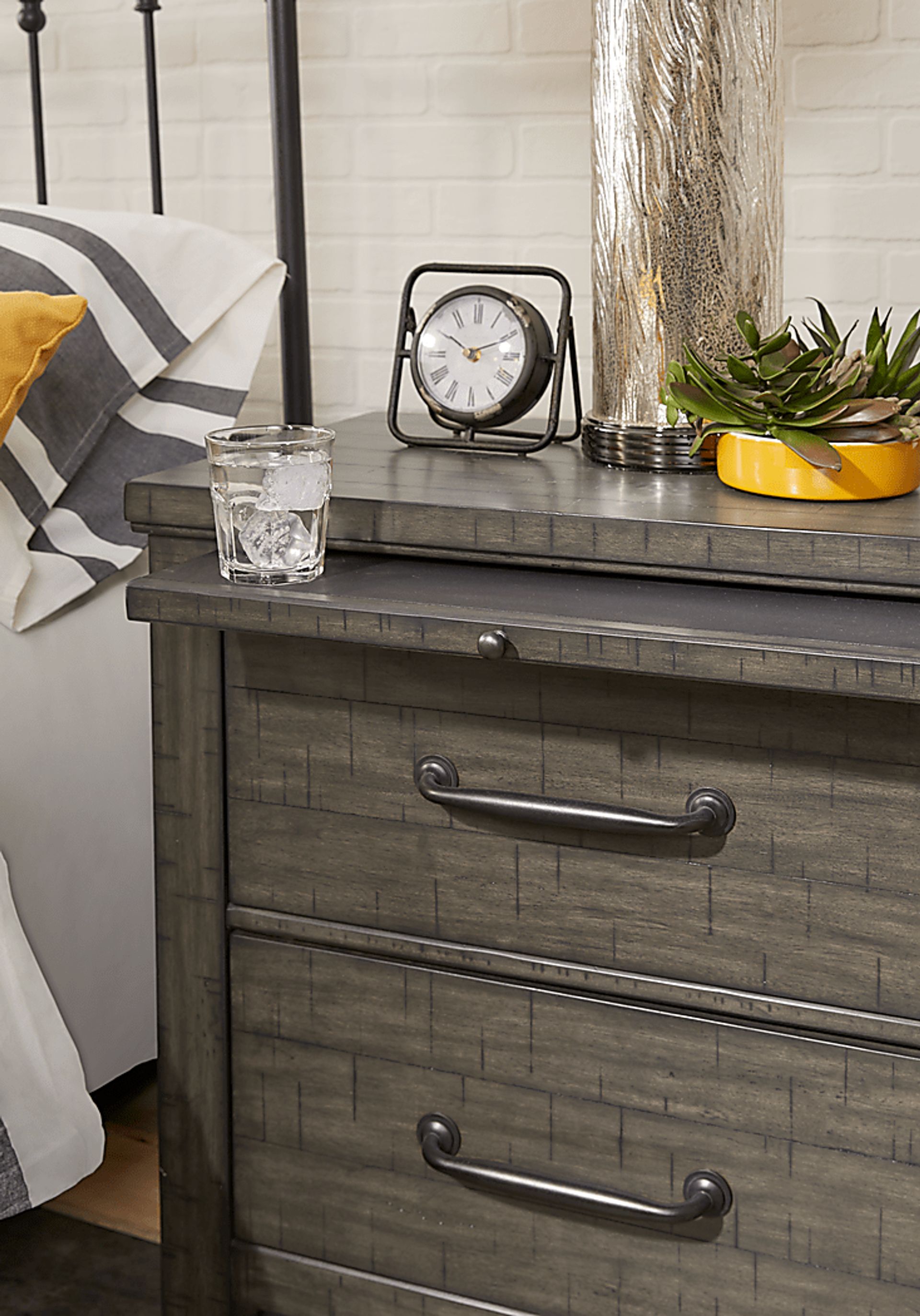 Urban Plains Gray Nightstand - Image 3
