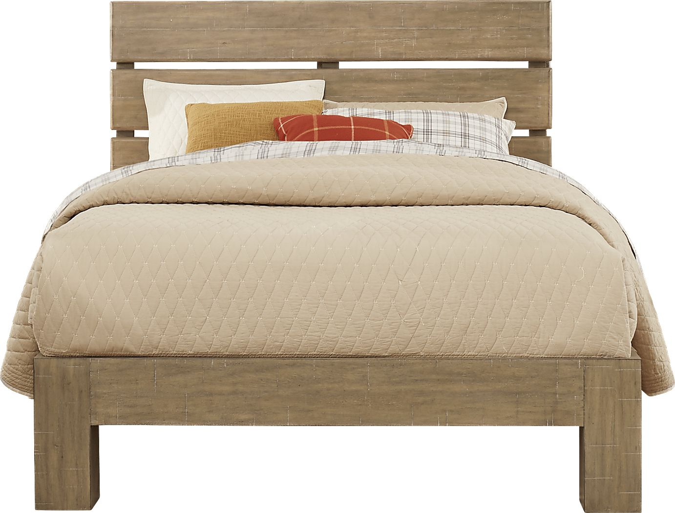 Urban Plains Mahogany 3 Pc Queen Slat Platform Bed Rooms To Go